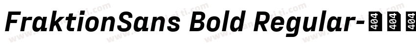 FraktionSans Bold Regular字体转换